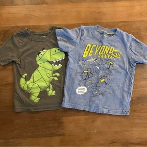 ⚡️3/$20 Set of T Shirts - 18-24 mo toddler boy bundle - Dino space lot